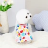 Spring and summer pet clothing, a variety of pleated, elastic and drawstring straps, Pomeranian clothing, teddy dog clothes, casual dog clothing Specification image